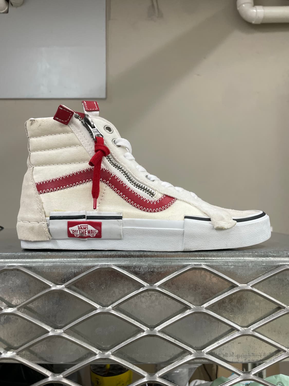 반스 SK8 하이 리이슈 캡 레이싱 레드 240 상품이미지4