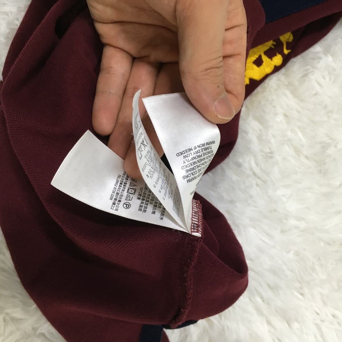 빈티지 폴로 네이비 딥레드 빅포니 반팔 y2k 스트릿 갸루 펑키 상품이미지5