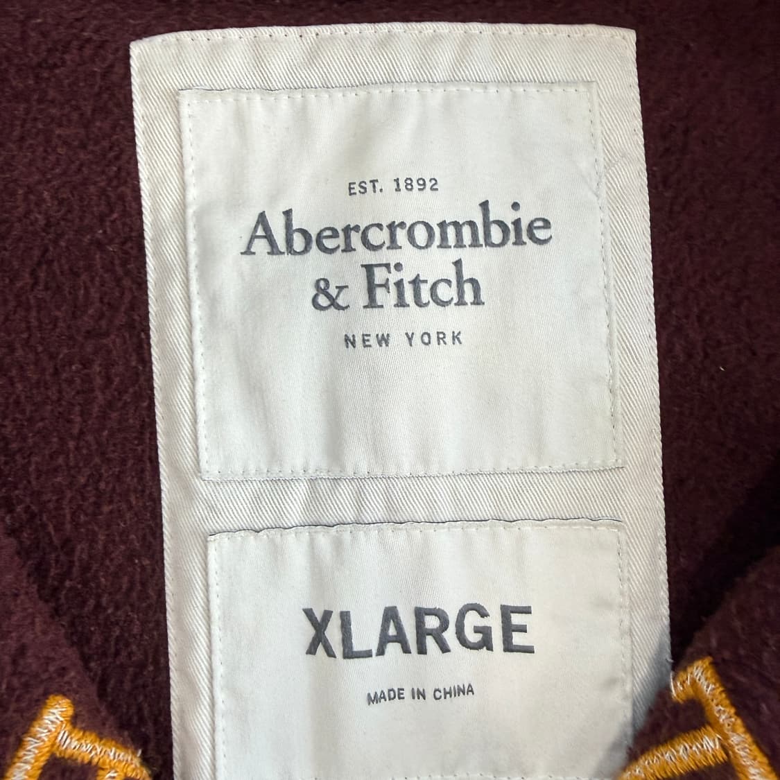 Abercrombie아베크롬비 &fitch 버건디 후드집업  상품이미지7
