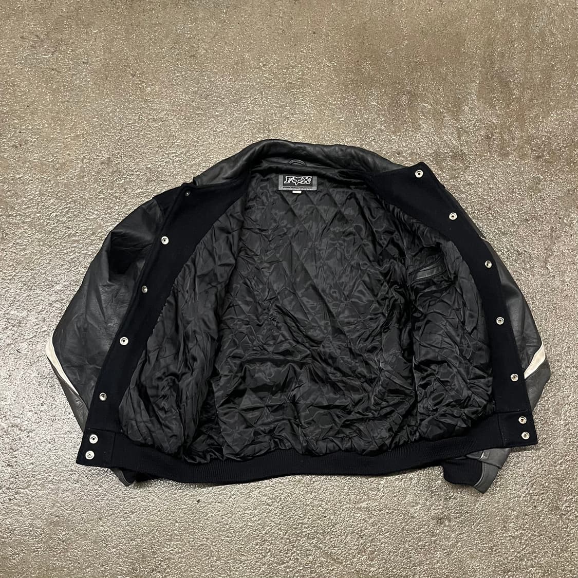 90s 폭스레이싱 빅로고 바시티 자켓 (100-105) 상품이미지5