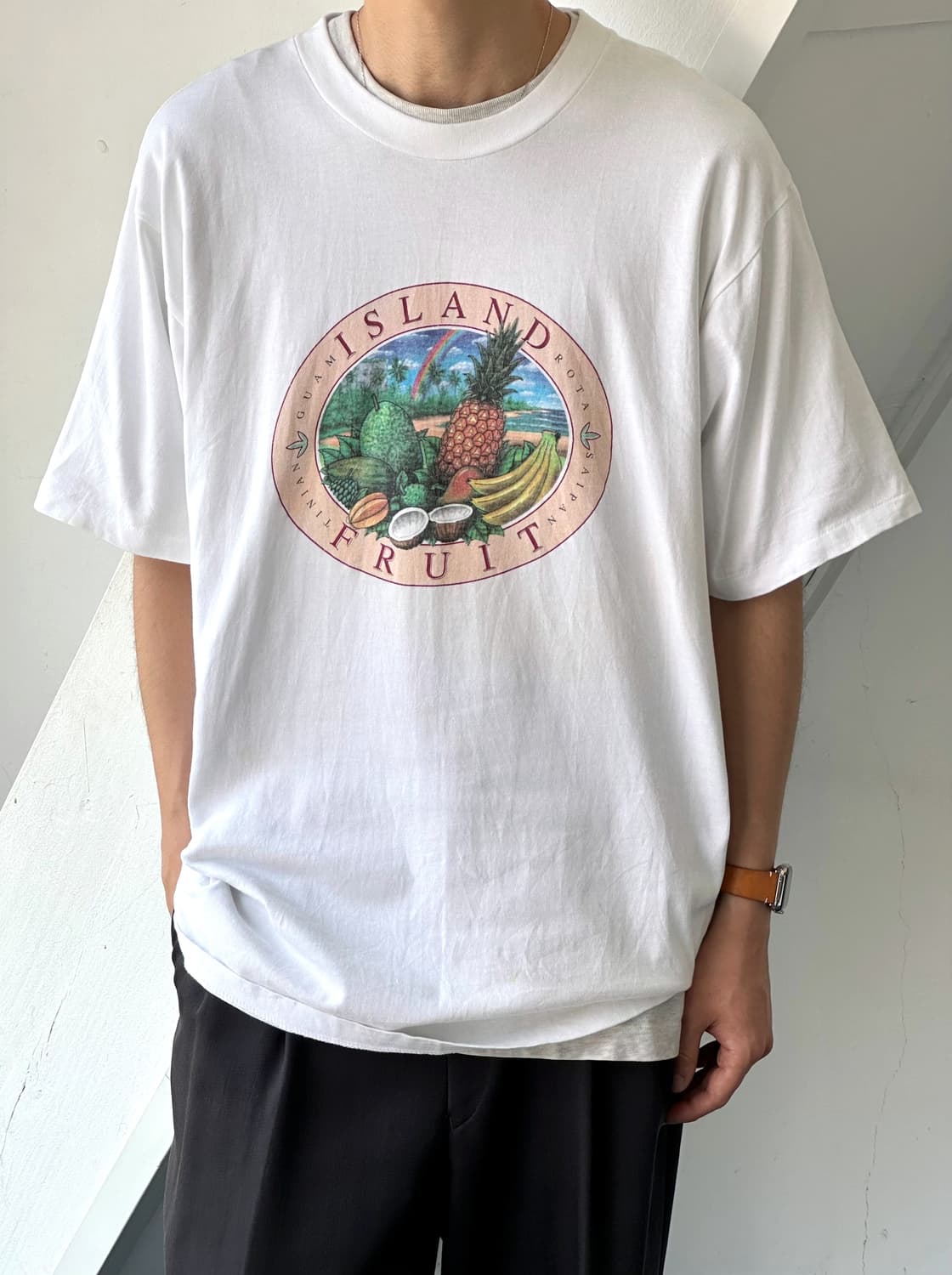 90's finished Heavy cotton t-shirt 상품이미지4