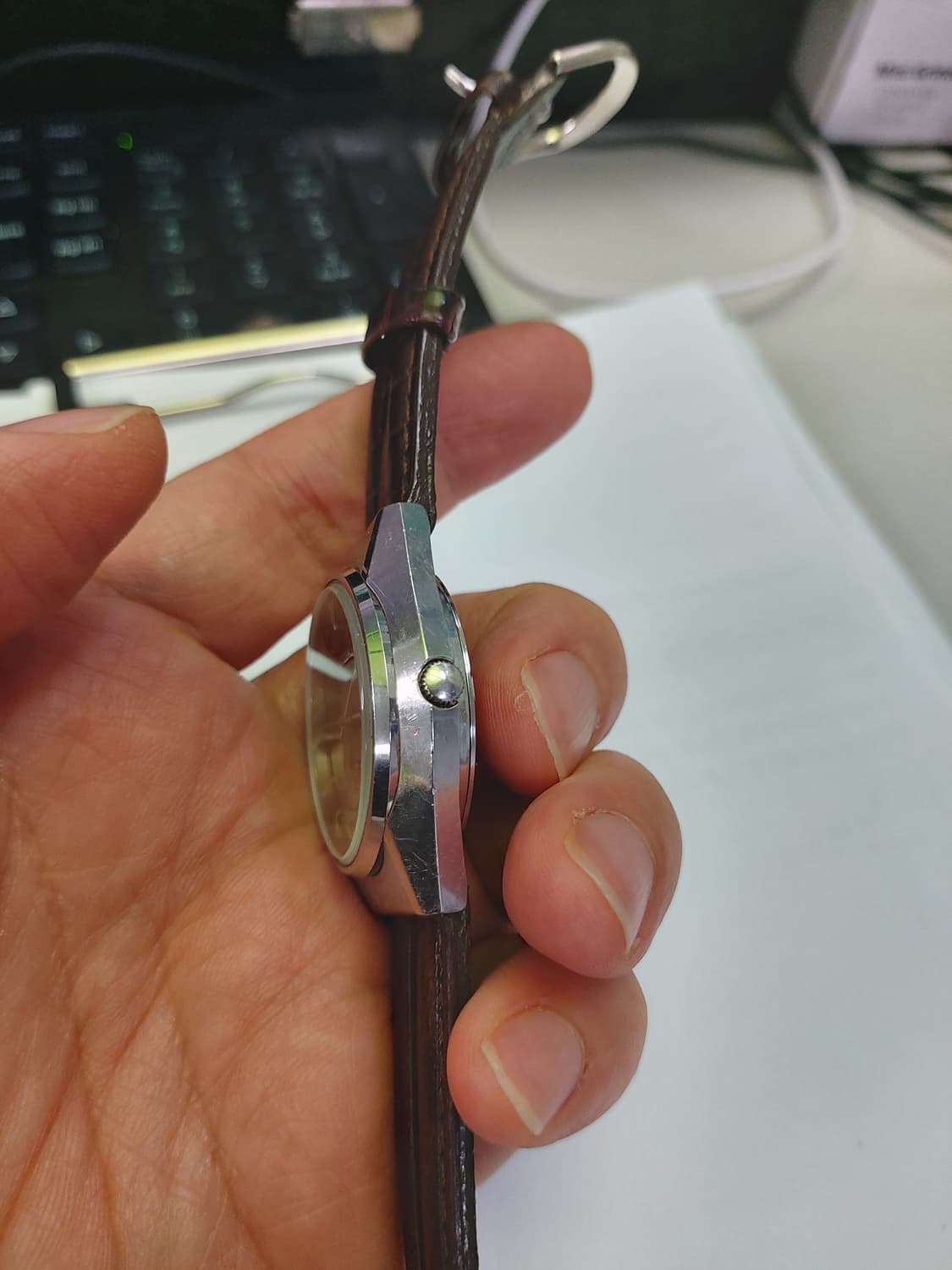 세이코 엘닉스 가죽 시계 상품이미지2