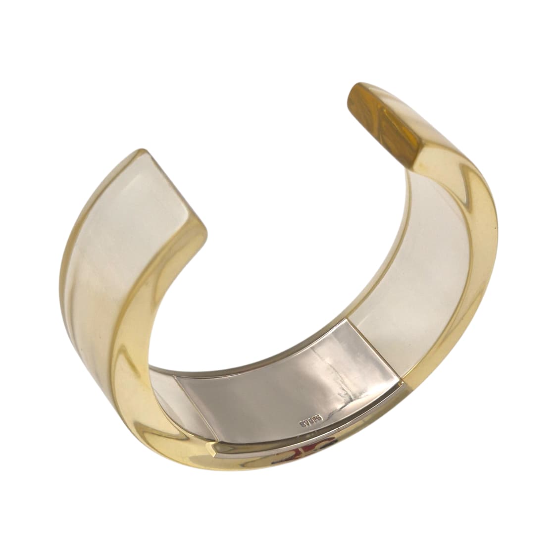 90s 꾸레쥬 실버925 스포티 클리어 뱅글 상품이미지5