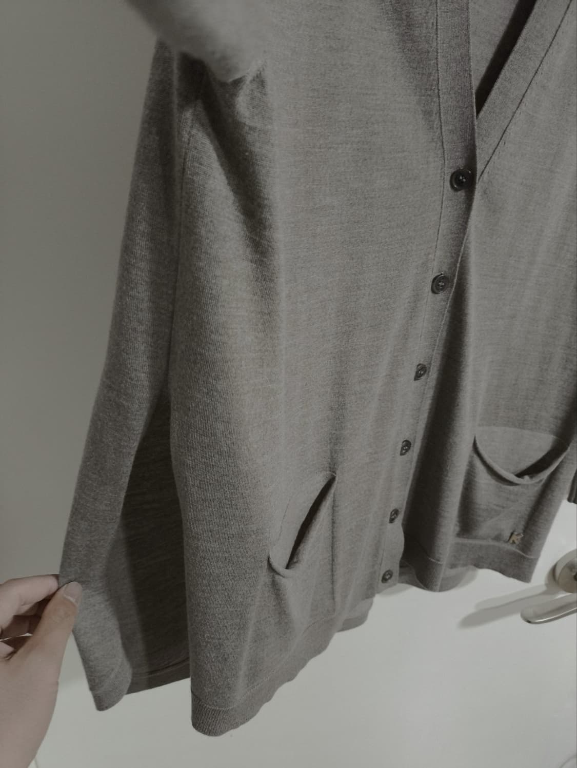 85 겐조 메탈로고 옆트임 가디건 상품이미지5