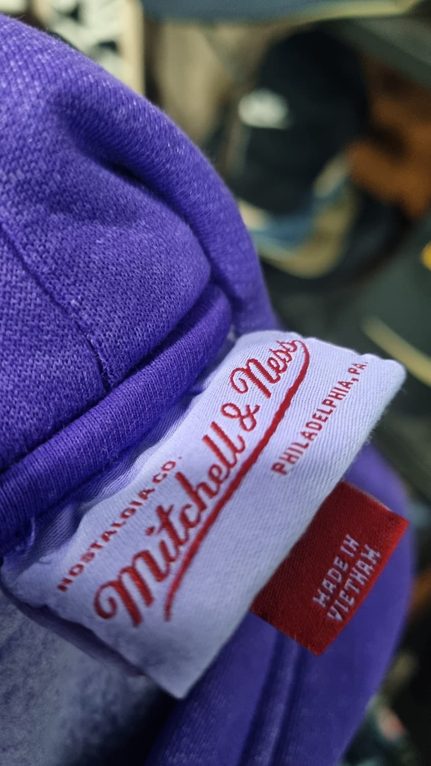 (미첼 엔 네스) 토론토 퍼플 후드티 기모 105적당 (표기L) 상태좋음 상품이미지4