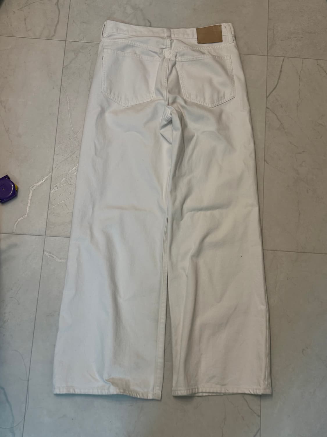 JEANS ZW 컬렉션 와이드 레그 로우라이즈36size 상품이미지2
