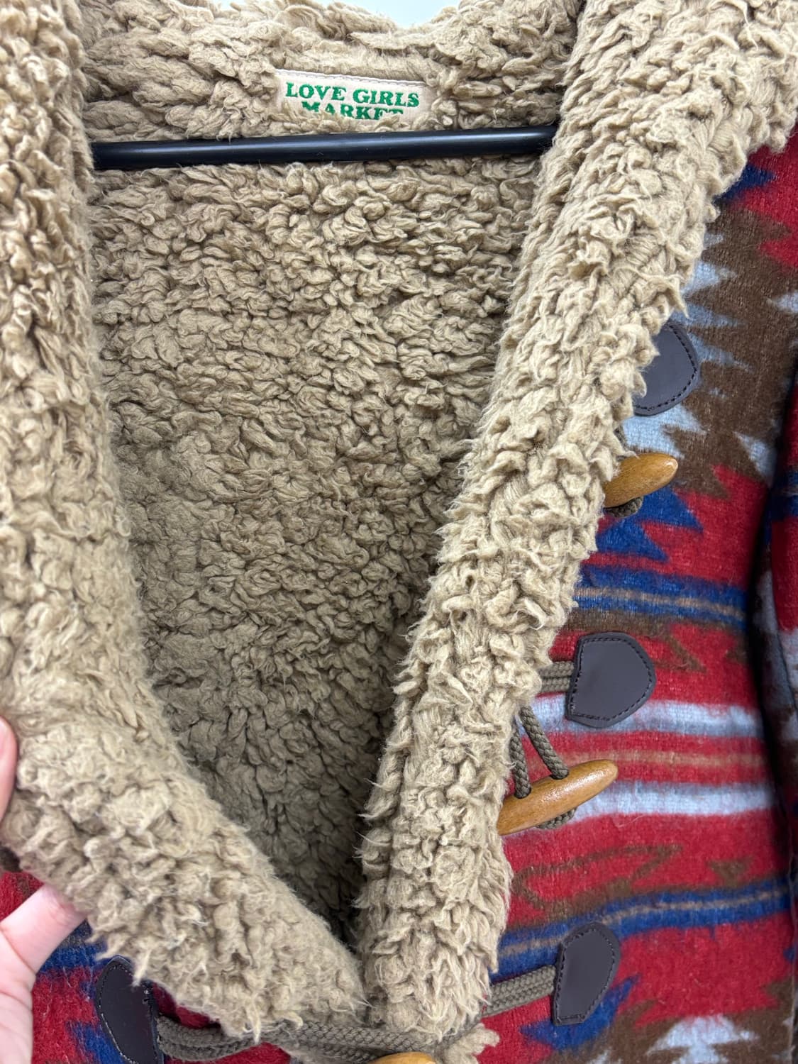 빈티지 노르딕 히피 더플 자켓 무스탕 상품이미지10