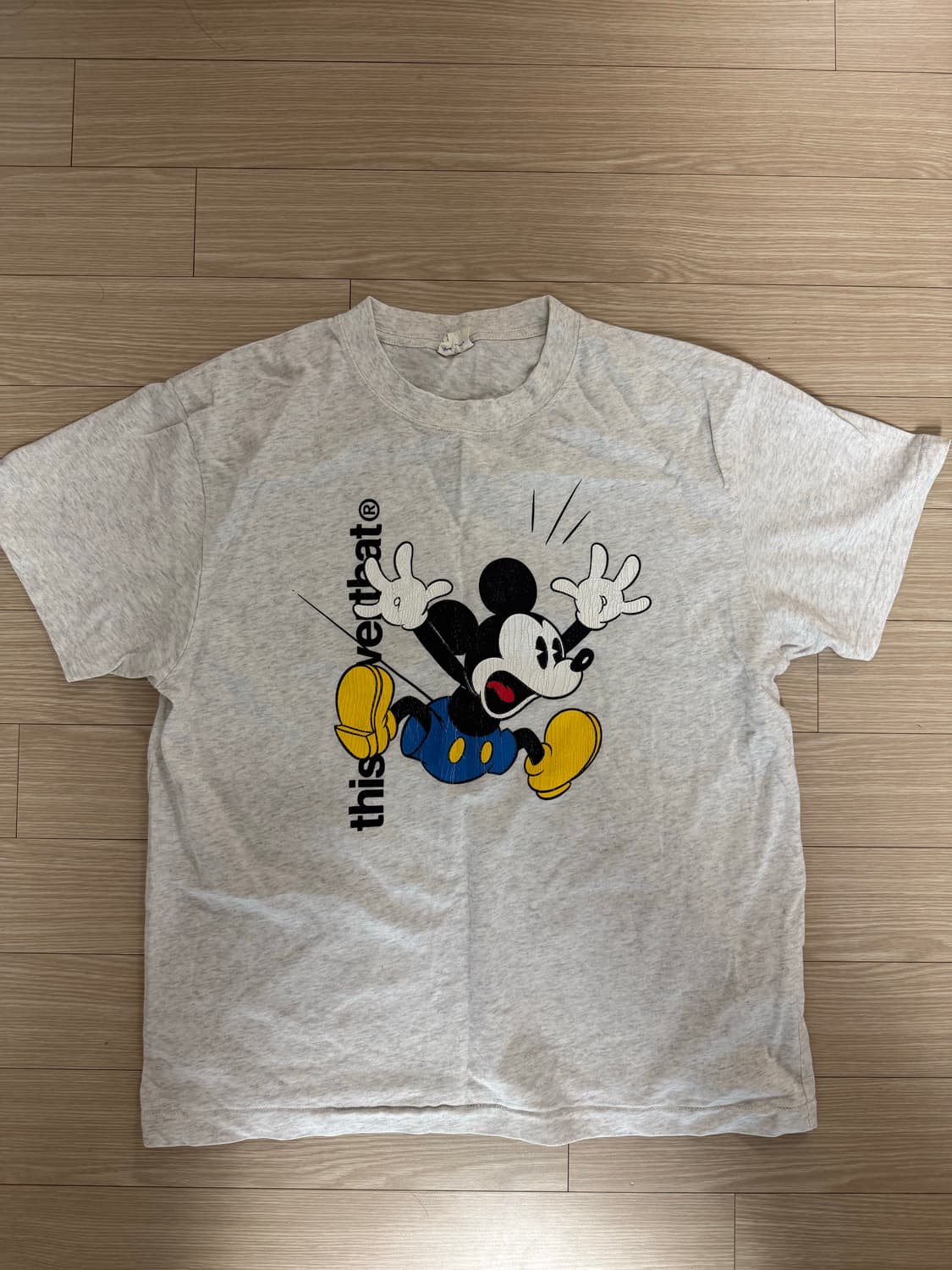 디스이즈네버댓 미키마우스 반팔티셔츠 M 상품이미지1
