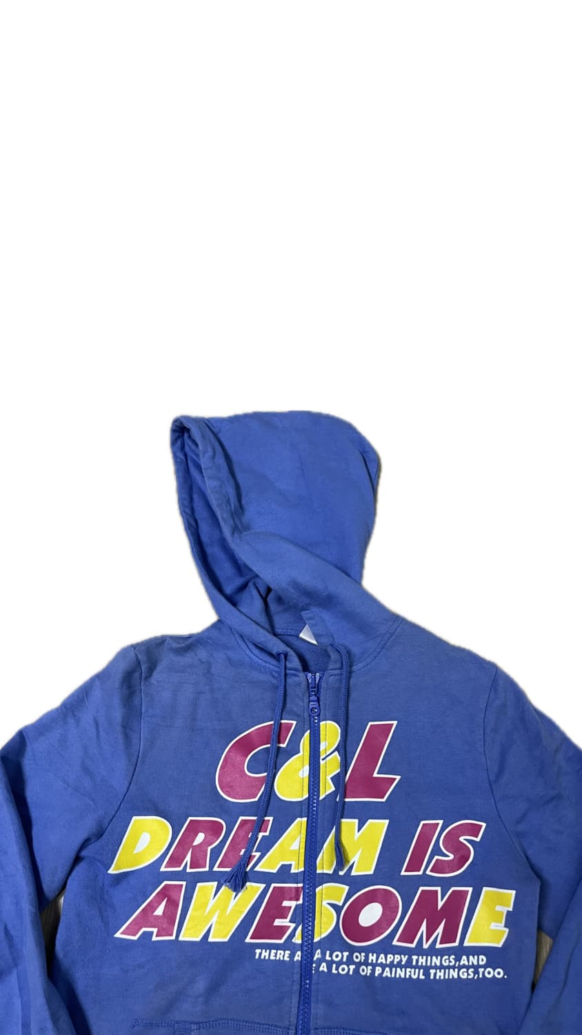 Co&lu 빅 로고 블루 후드집업 상품이미지7
