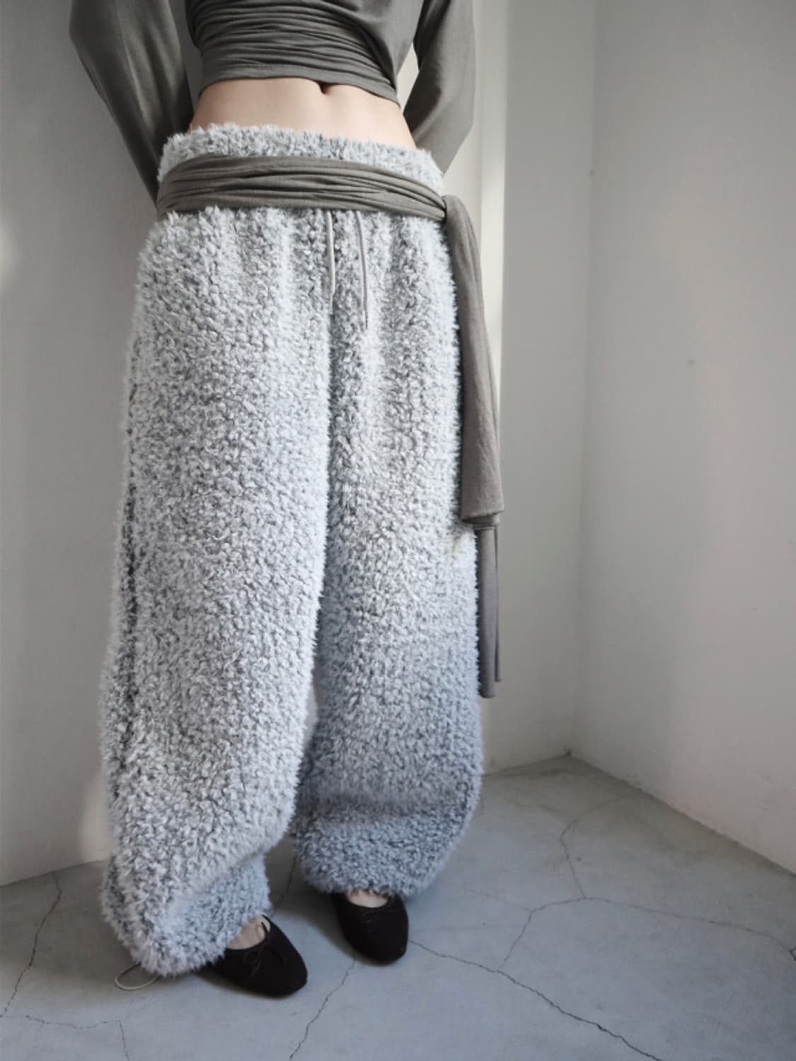 클라따 winter boucle pants (gray) 상품이미지3