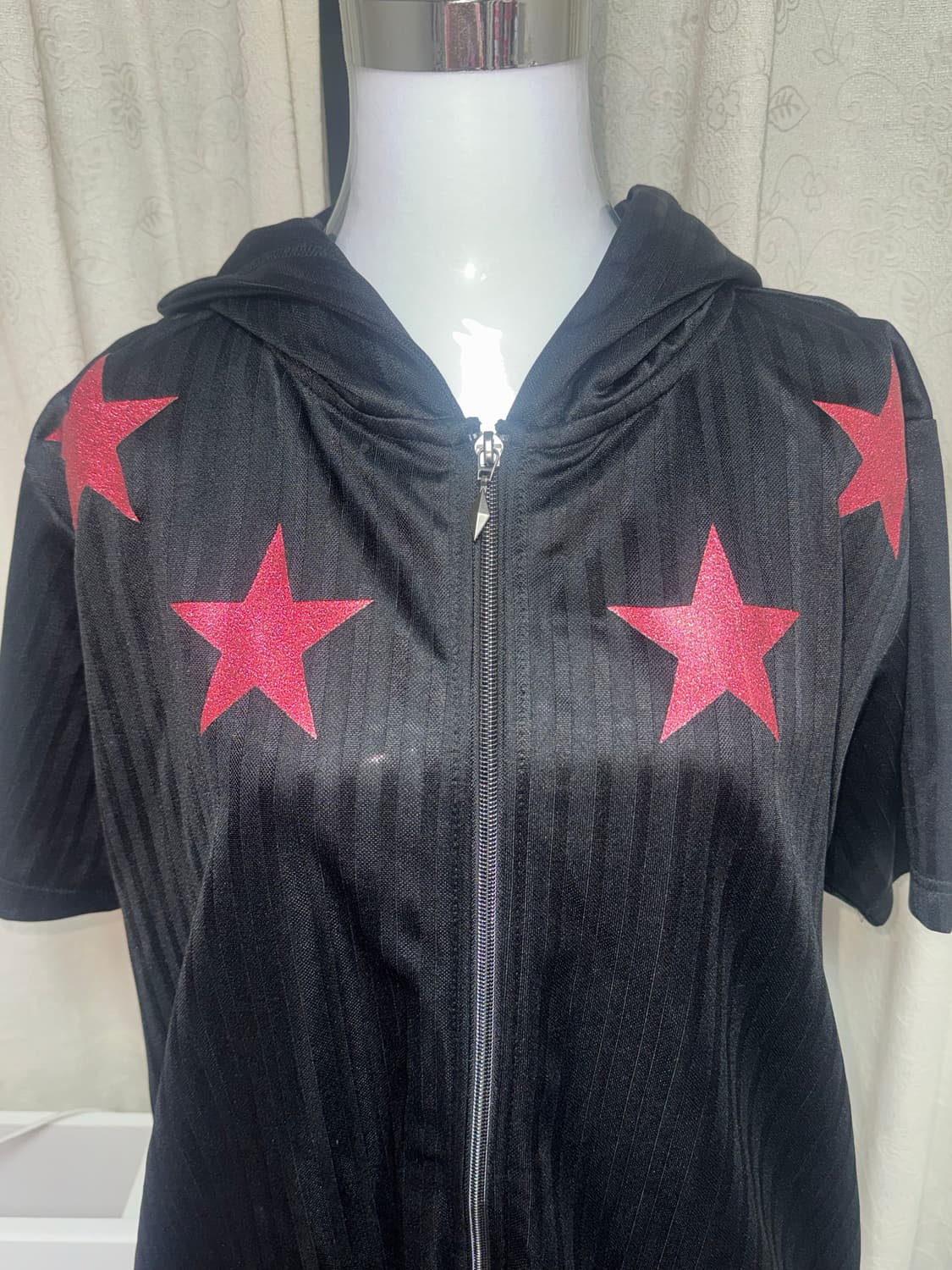 Red star zip-up hoodie 상품이미지4