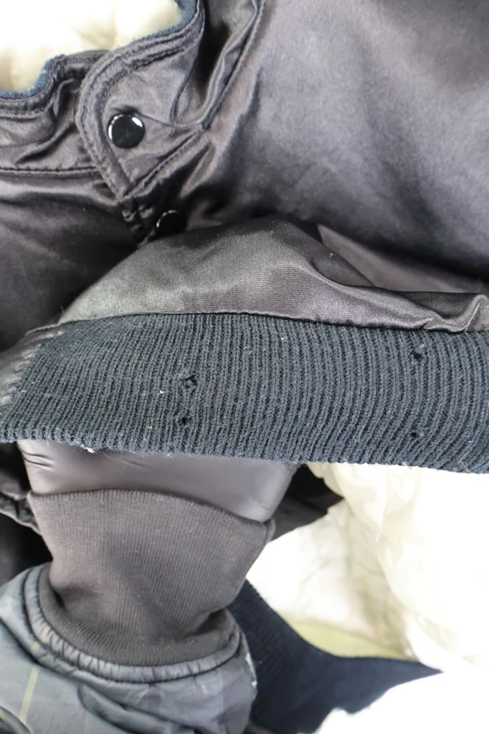 90's 산토리몰츠 빅로고 나일론 베이스볼 자켓 상품이미지8