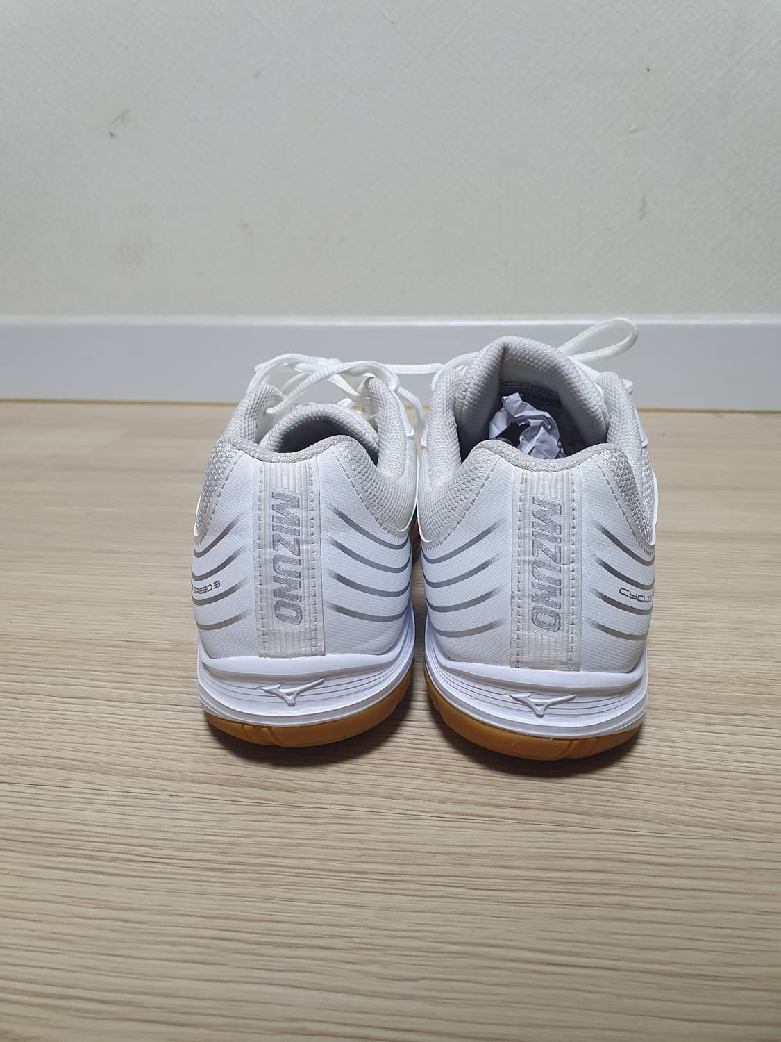 미즈노 사이클론 스피드3 화이트 인도어화 250 상품이미지5