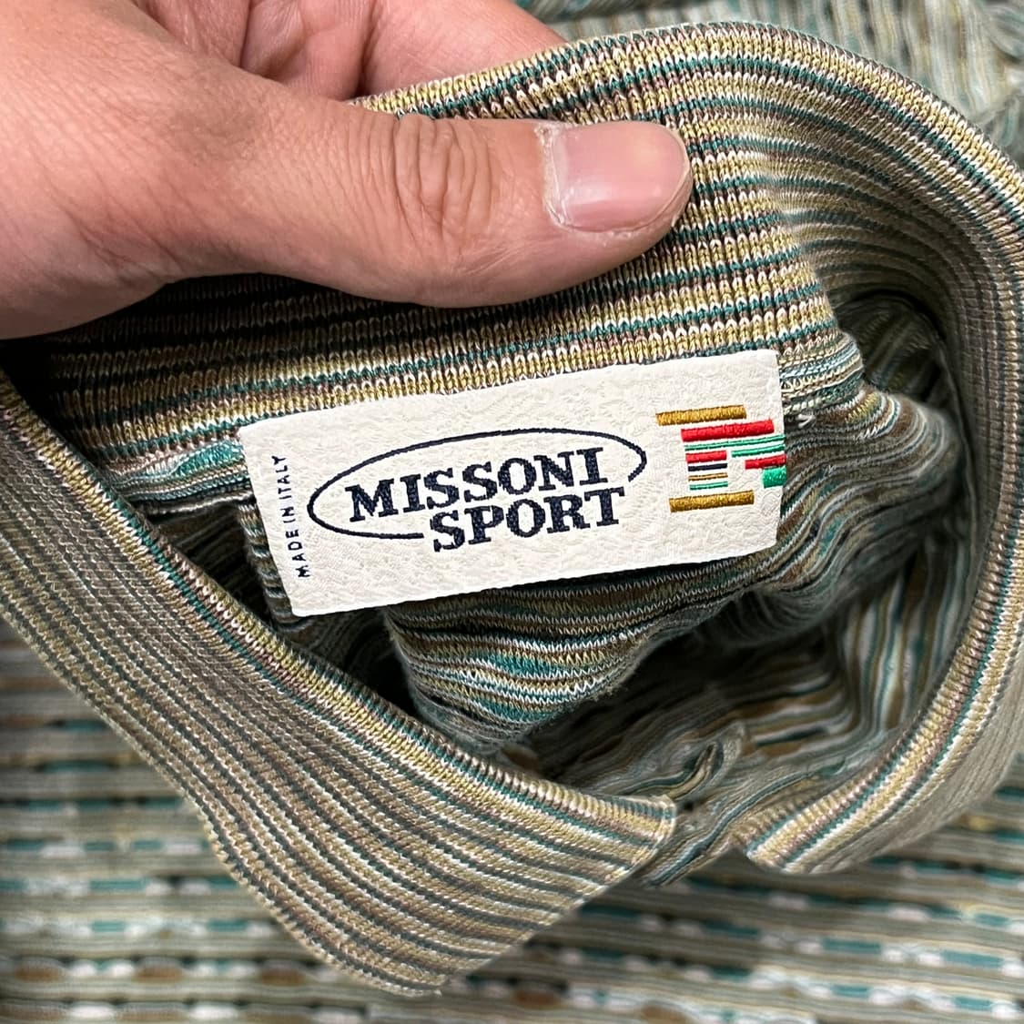  미쏘니 스포츠 스트라이프 하프 카라티 y16322 상품이미지6