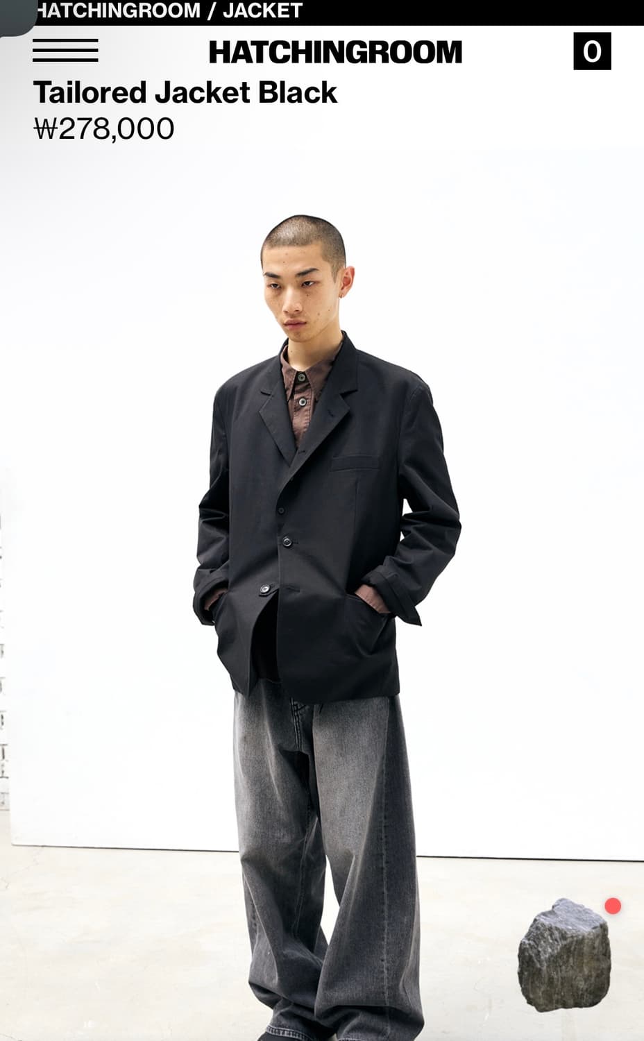  해칭룸 Tailored Jacket Black 상품이미지4