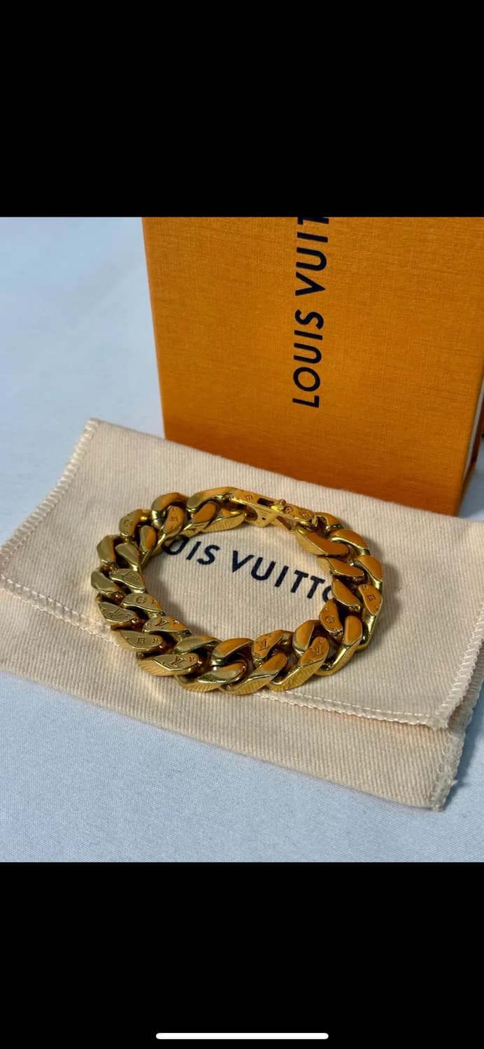 루이비통 체인링크 브레이슬릿 골드 M 상품이미지2
