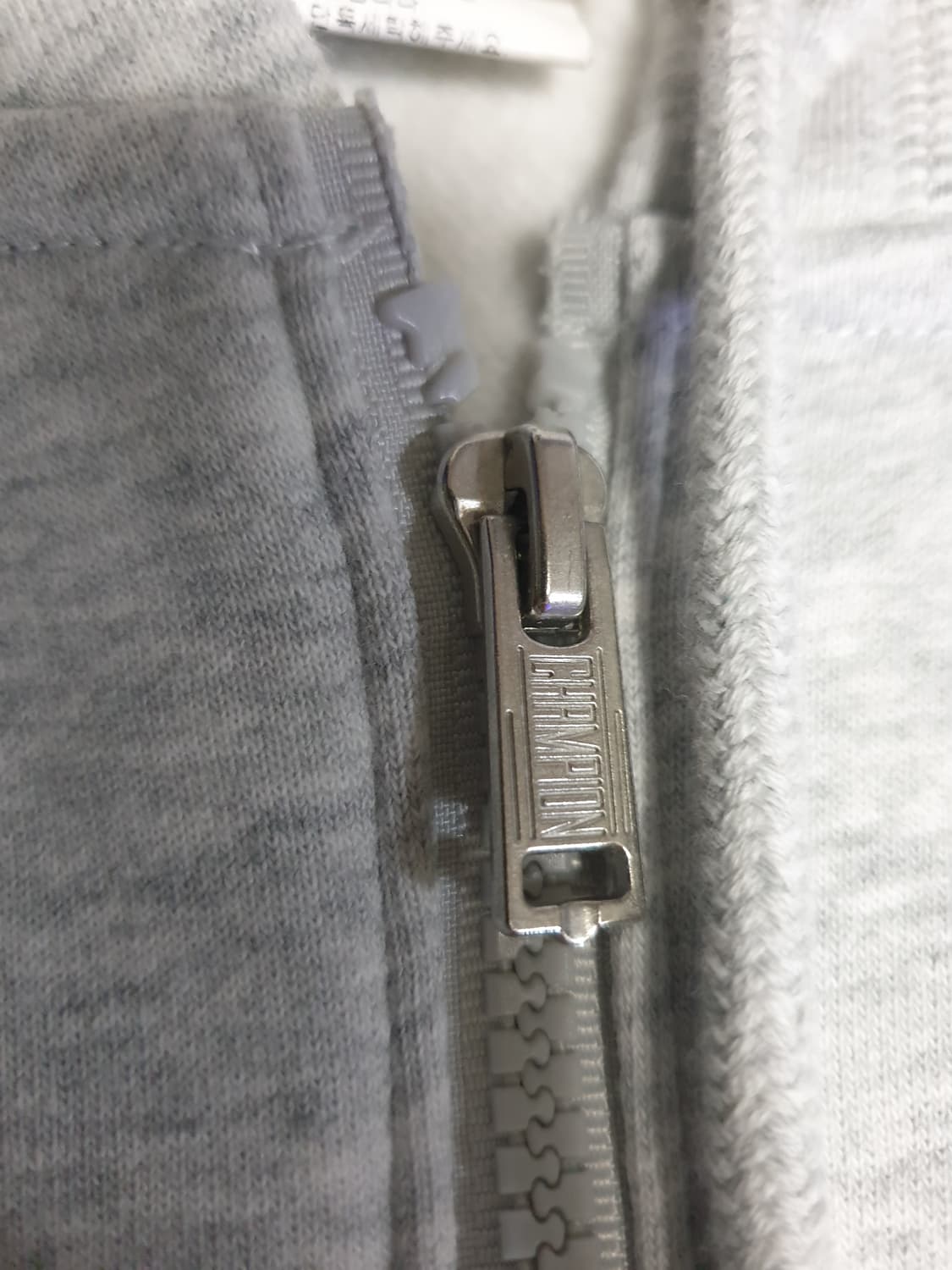 챔피온 C로고 기모 후드집업 그레이 (S) 상품이미지3