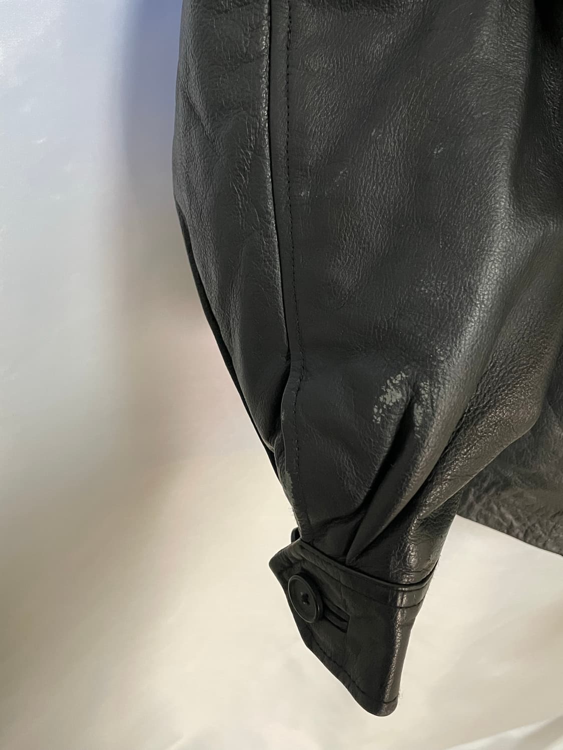 [D.O Archives] 90s 올드갭 레더 싱글 라이더자켓 블랙(M) 상품이미지7