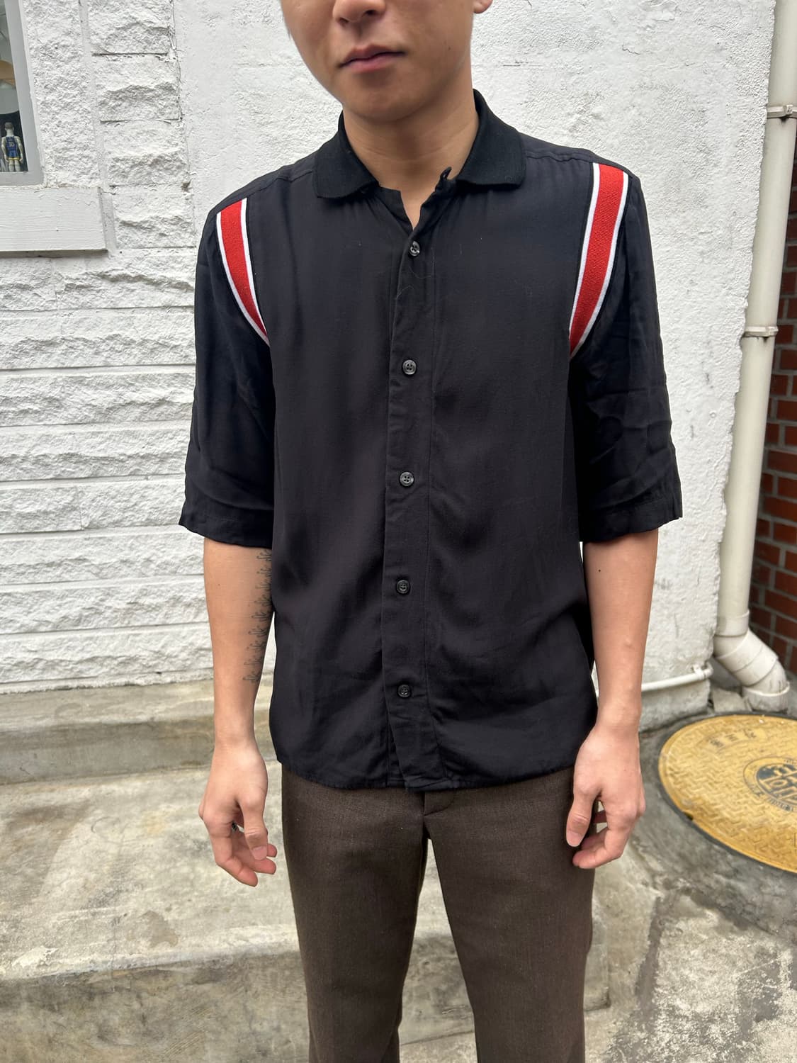 디젤 숄더 라인 셔츠 상품이미지1