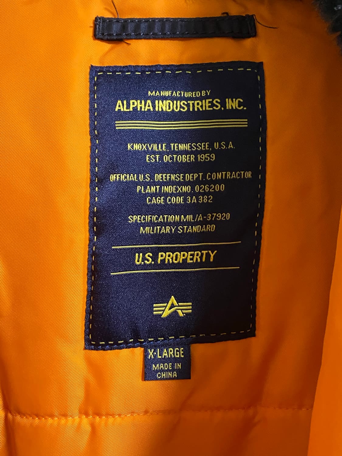 알파인더스트리 N3B XL 블랙 상품이미지2