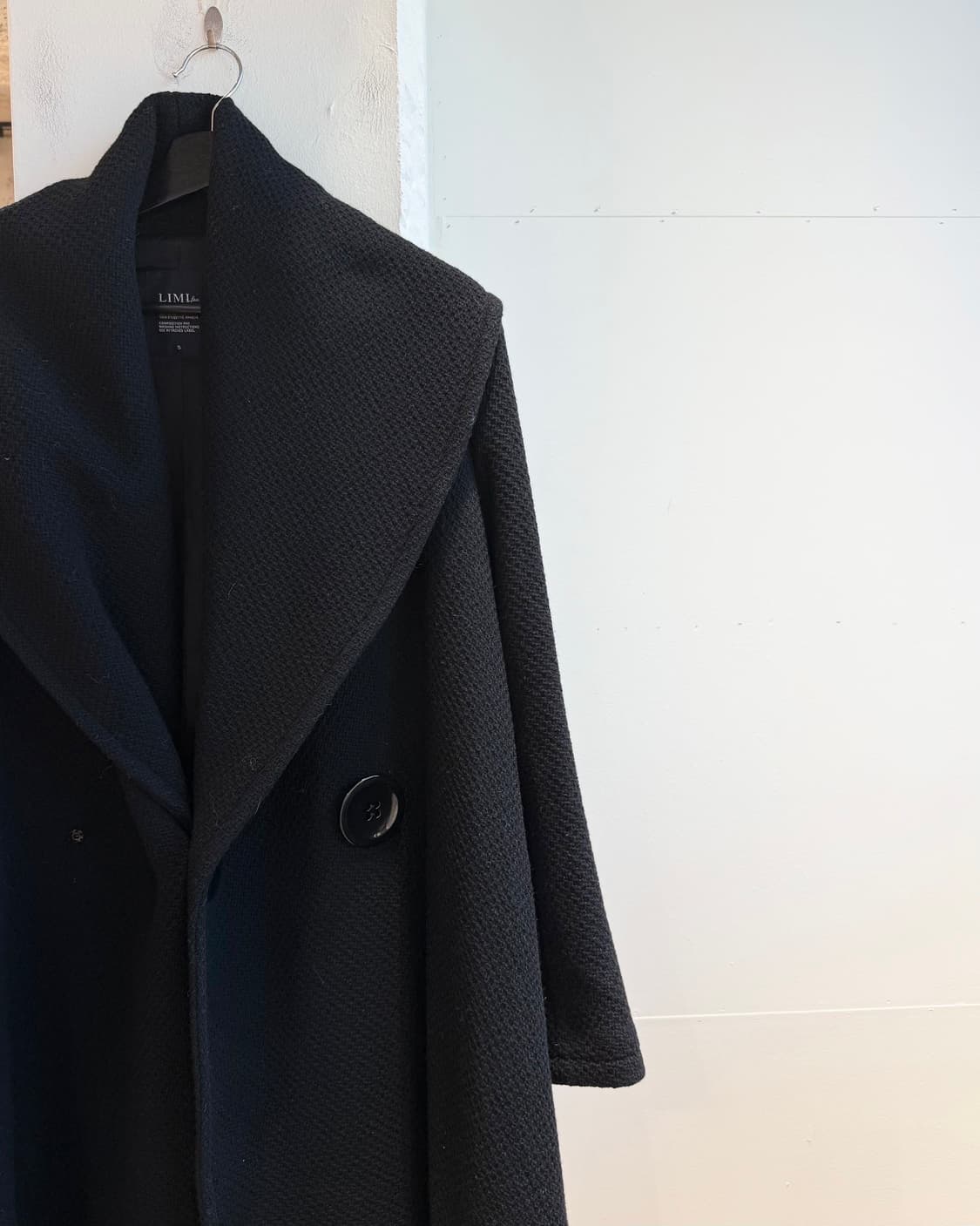 리미 푸 블랙 울 롱 코트  상품이미지5