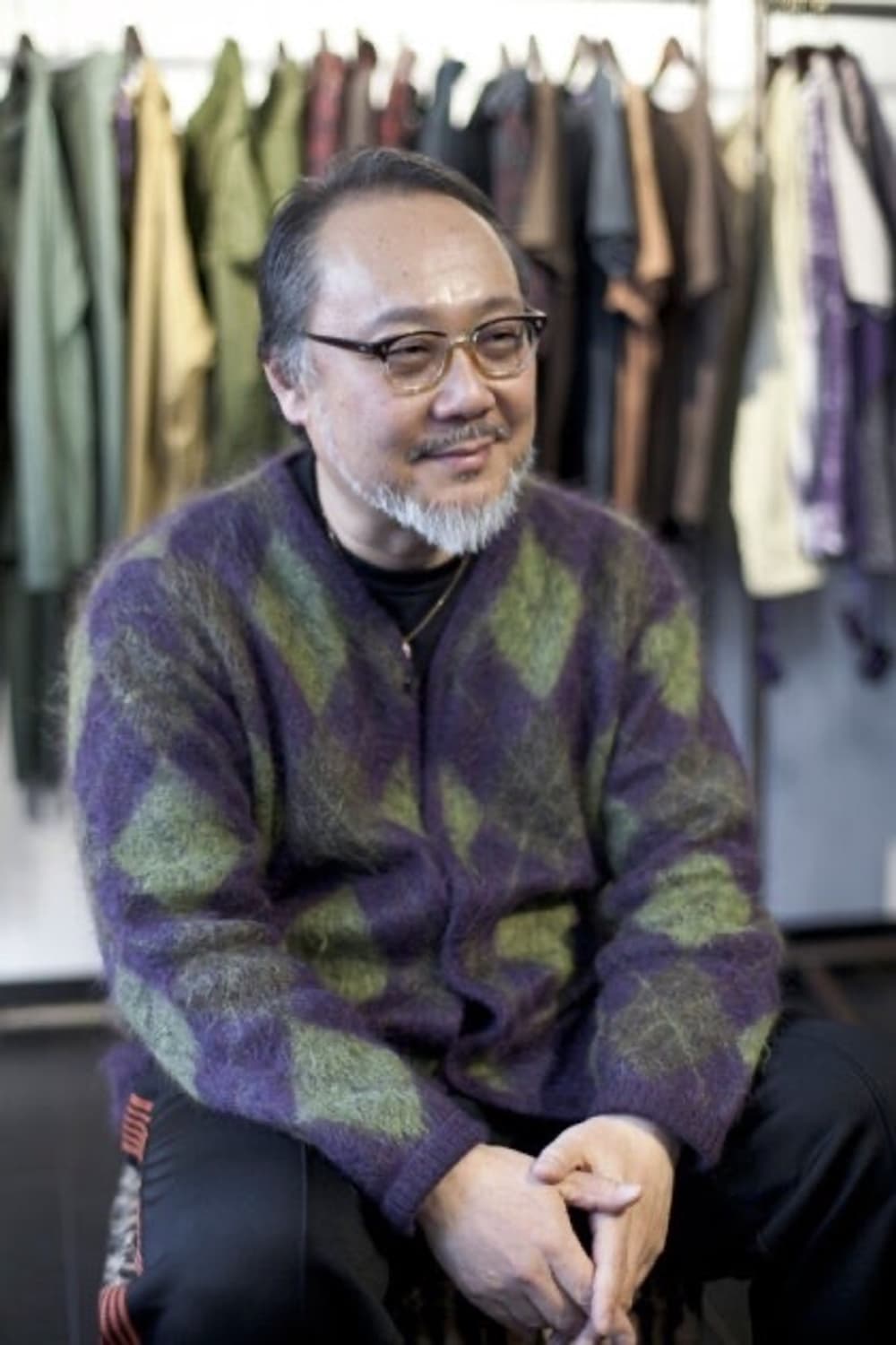 니들스 아가일 패턴 모헤어 가디건 상품이미지9