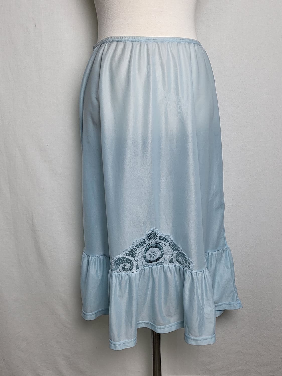 빈티지 소다 블루 슬립 스커트 상품이미지2