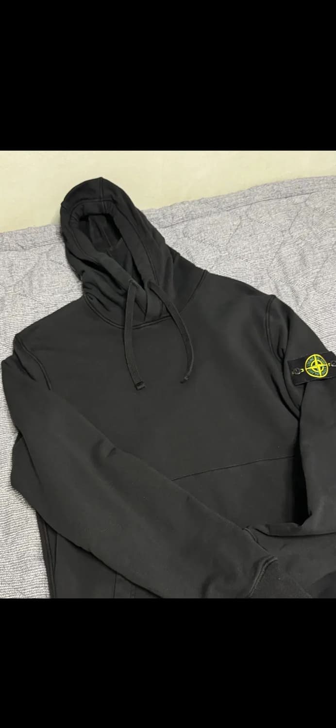 스톤아일랜드 블랙 후드티(XL) 상품이미지1