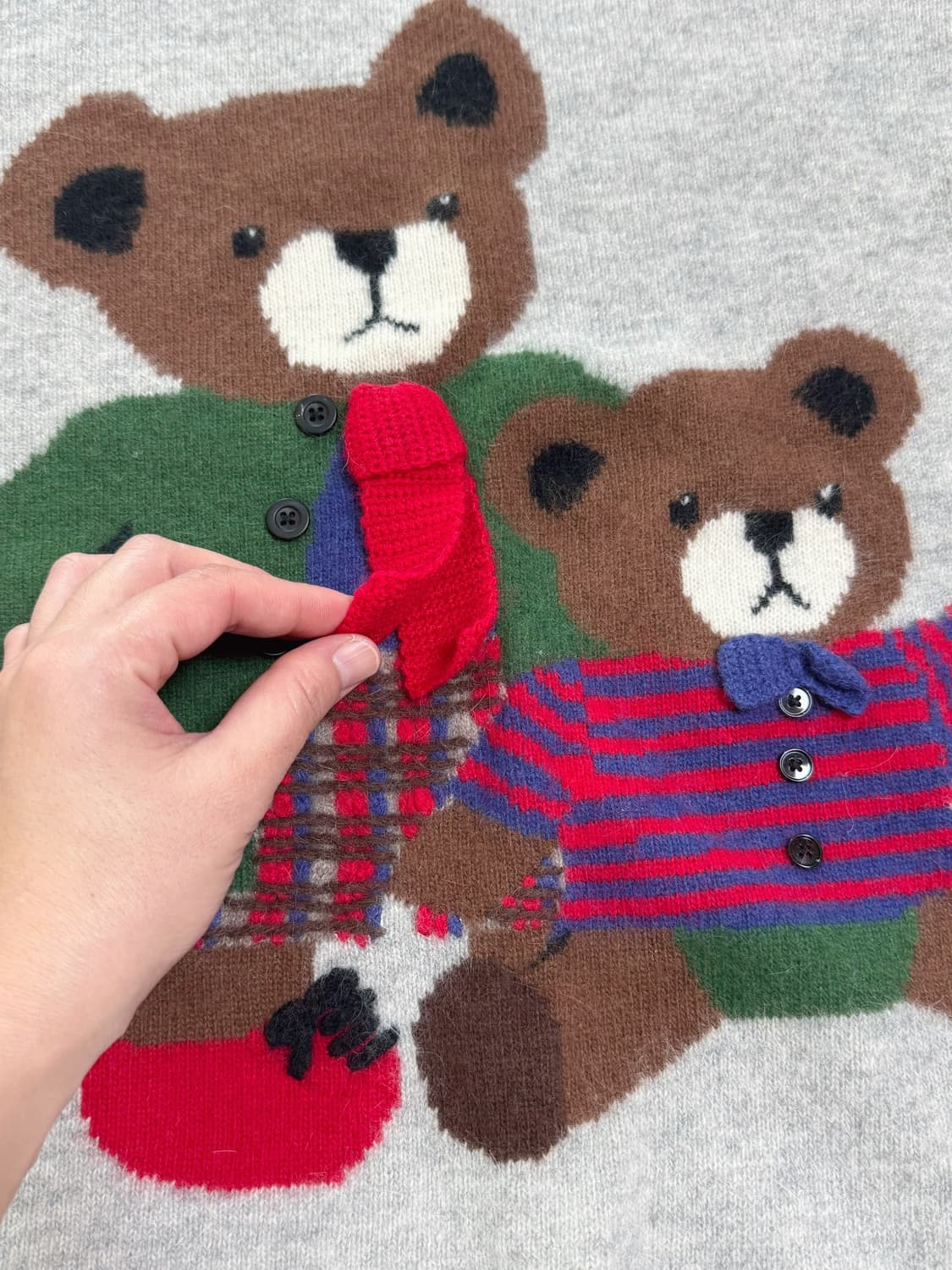 TOMATSU 곰돌이 니트 상품이미지2