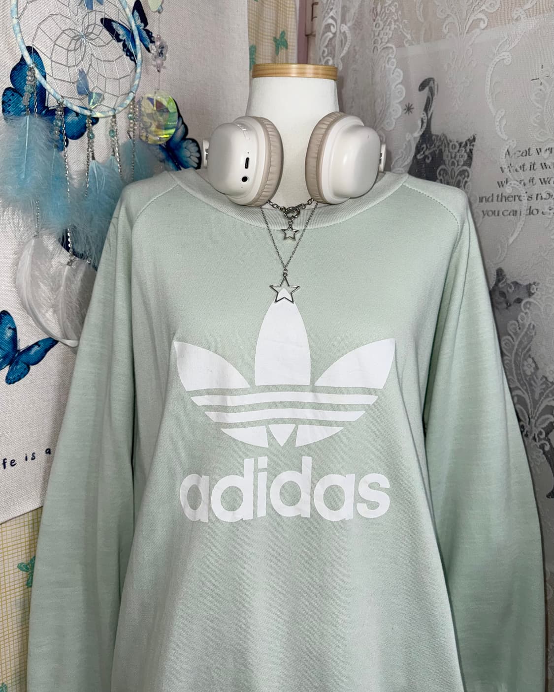 아디다스 민트 파이어버드 오버핏 맨투맨 상품이미지2