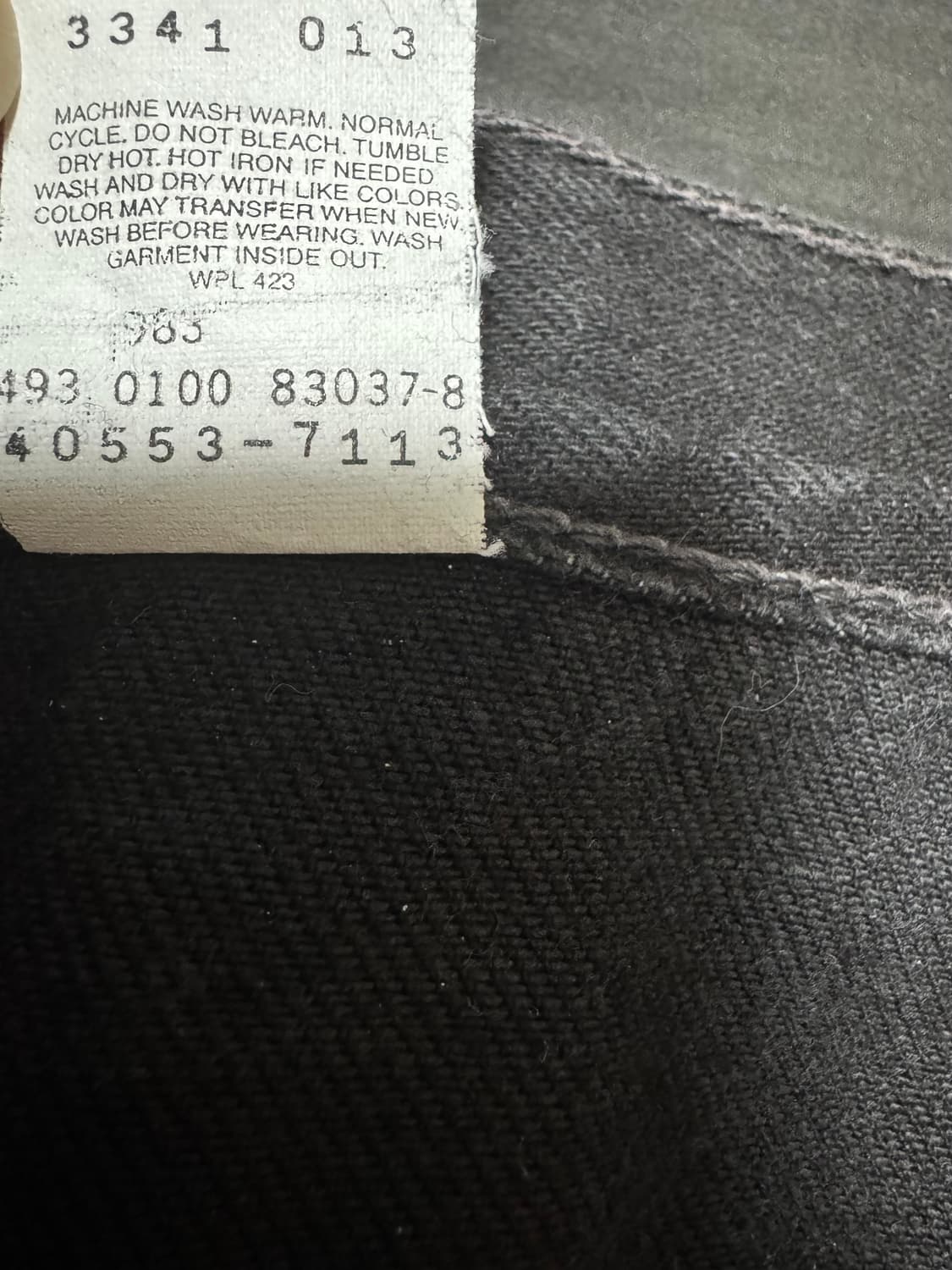 00s 리바이스 550 흑청 W38 L32 컷팅반바지 블랙진 빈티지 구제 상품이미지6