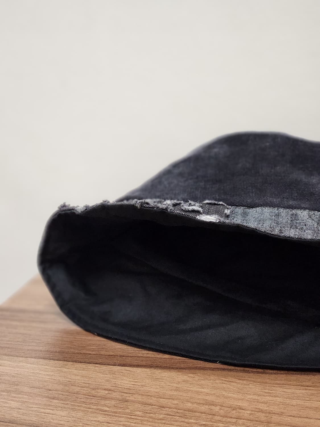 (no.2) 리버시블 패치워크 벙거지 버킷햇 Black Mix 상품이미지3