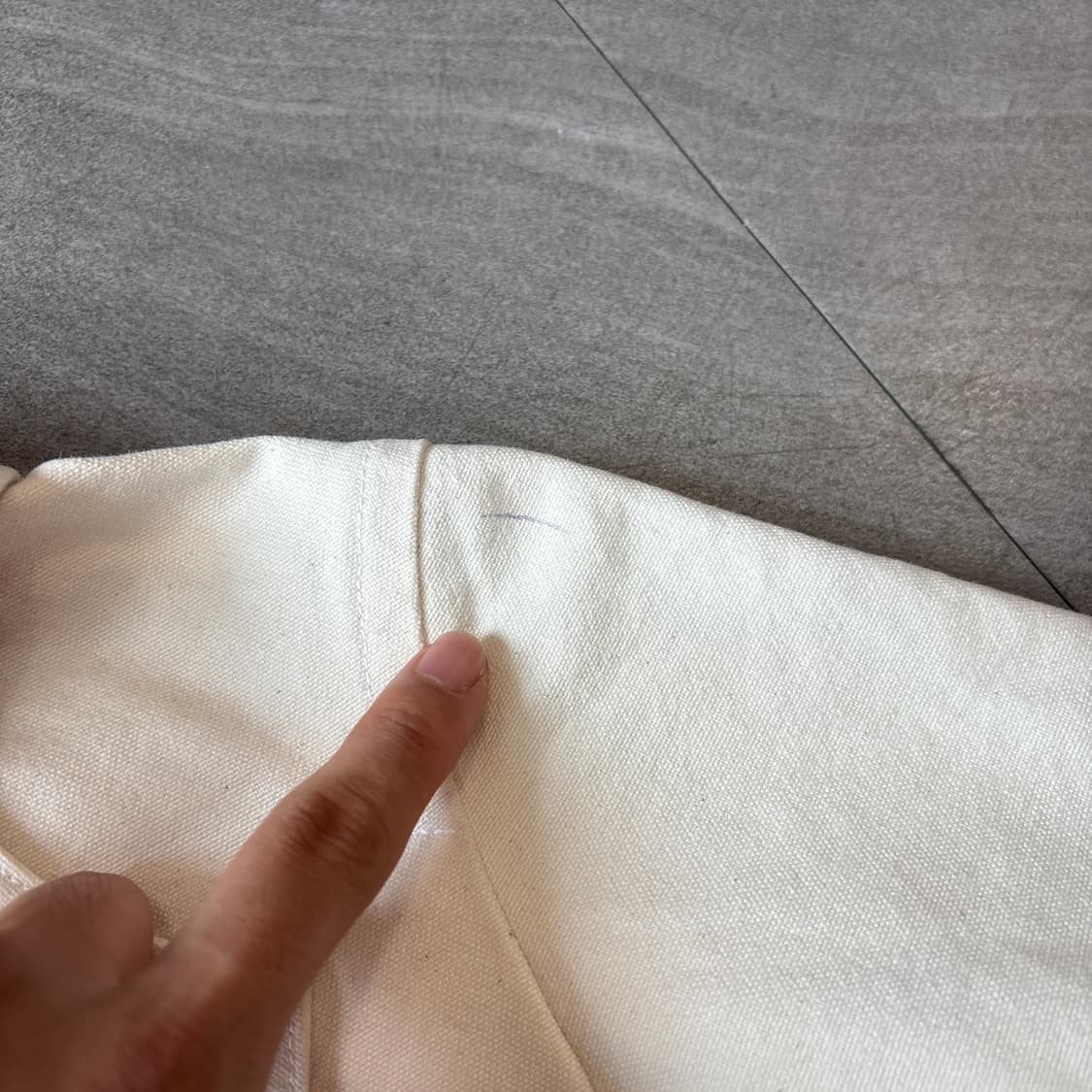단톤 정품 캔버스 아이보리 자켓 상품이미지6