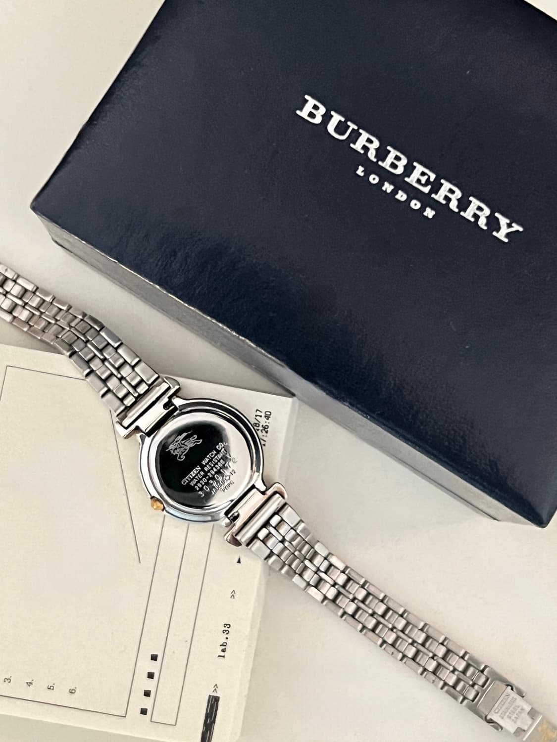 버버리 콤비 라운드 여성 시계 / 케어 상품이미지5