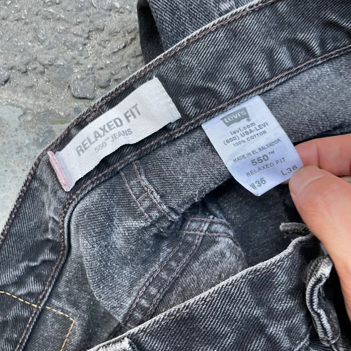 00s 리바이스550 그레이진 (36x36) 상품이미지5