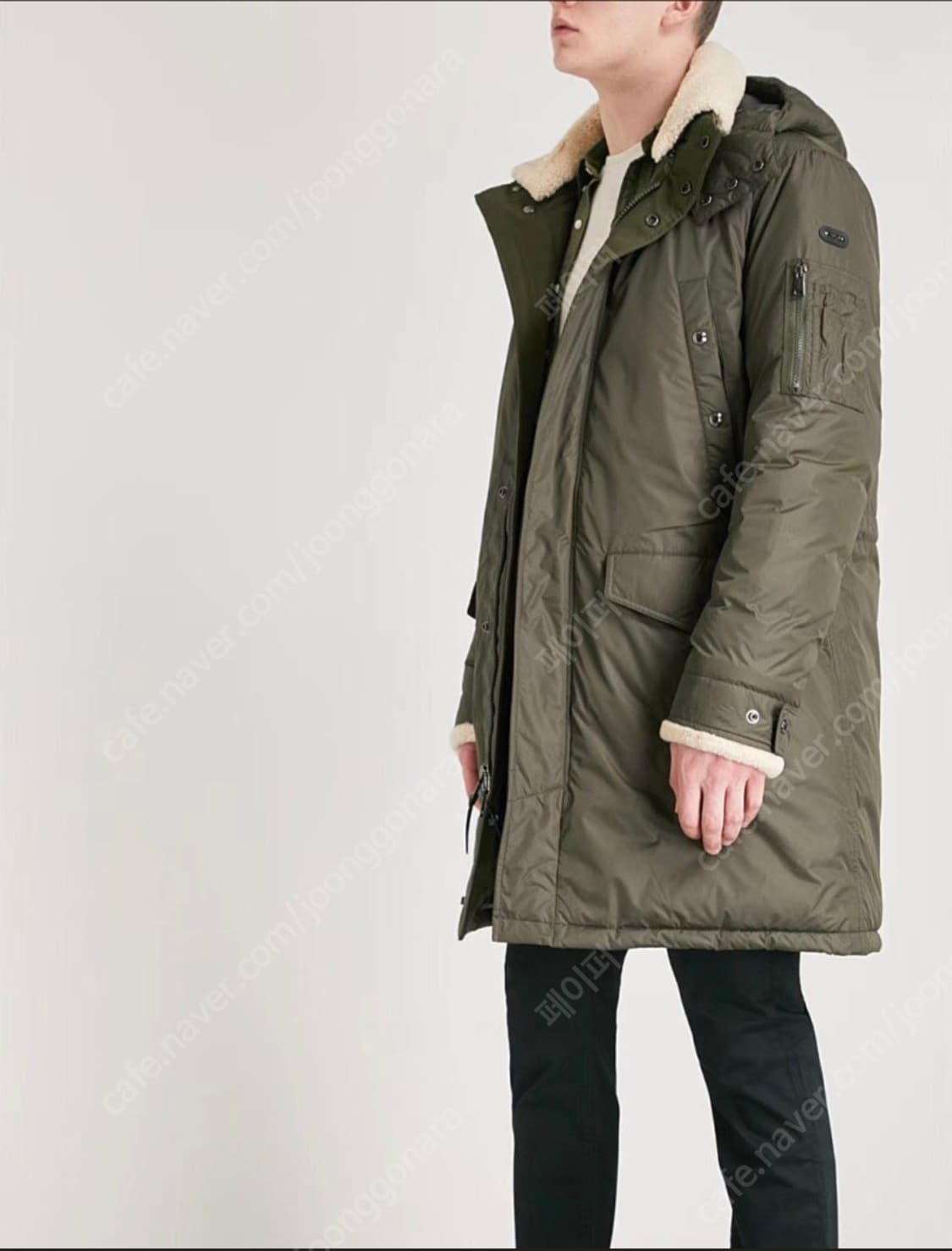 폴로 랄프로렌 시어링 다운 야상 파카 M 상품이미지1