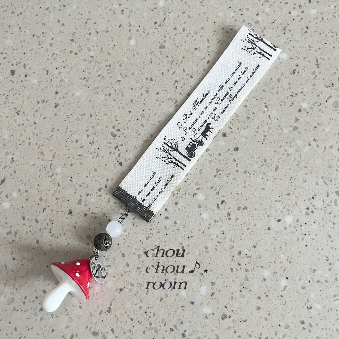 리본 펜던트 책갈피 ⊰cute mushroom⊱ bookmark 상품이미지4