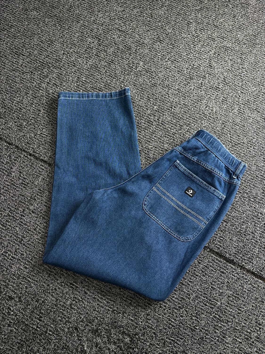 컨버스 니 로고 와이드 인디고 워크 데님 팬츠 2927 상품이미지1