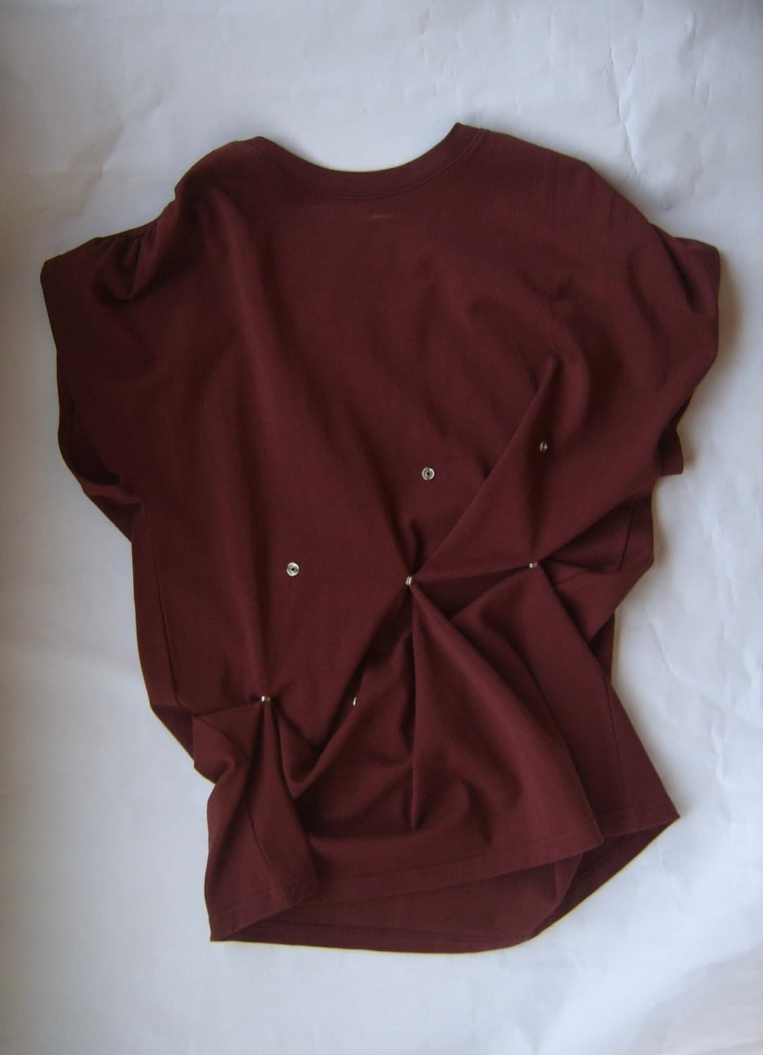 Shirring snap top (Burgundy) 상품이미지1
