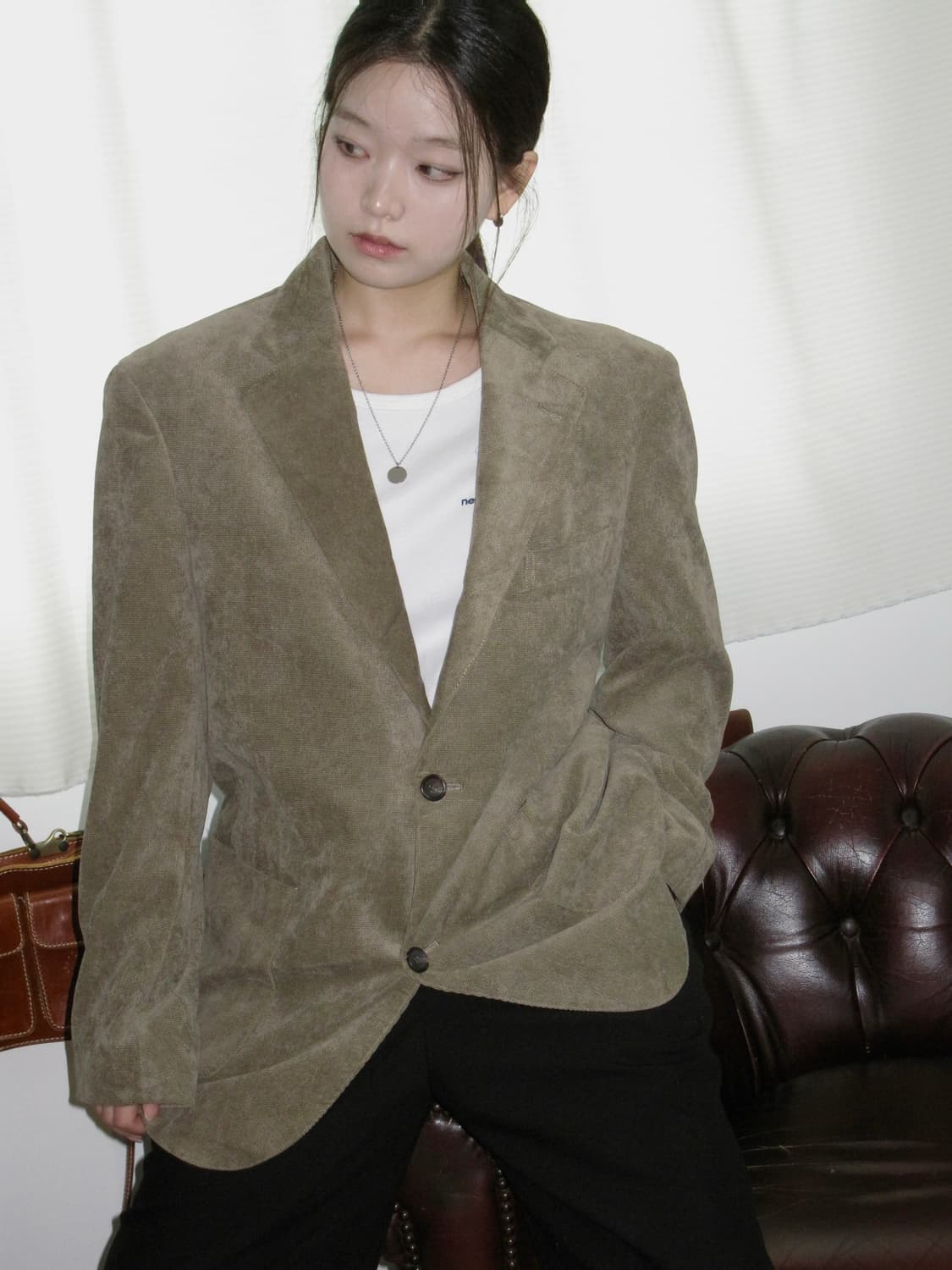 베이지 코듀로이 블레이저 상품이미지5