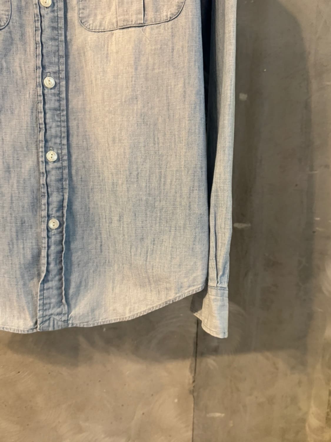 폴로 랄프로렌 삼브레이 셔츠 슬림100 상품이미지7