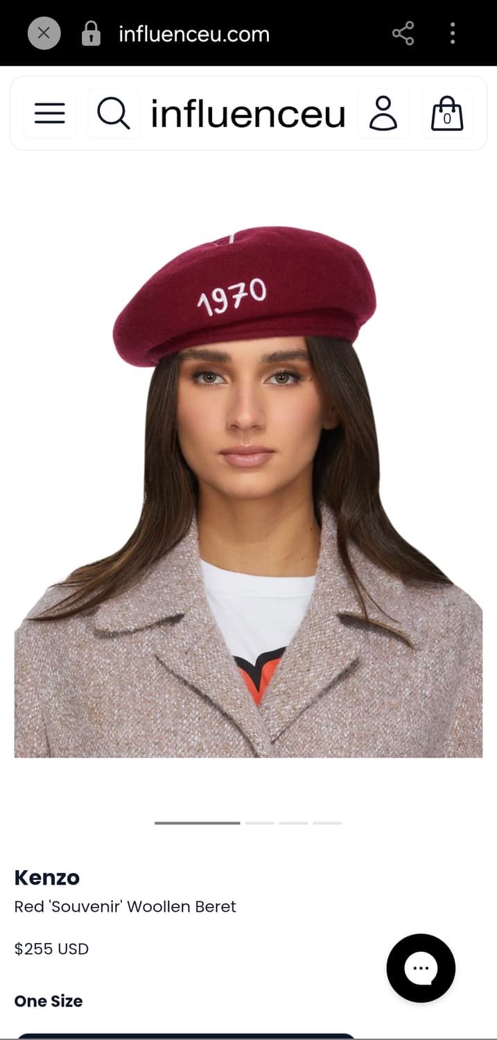 겐조 Kenzo 1970 자수 베레모 (레드 / 울 소재) 상품이미지1