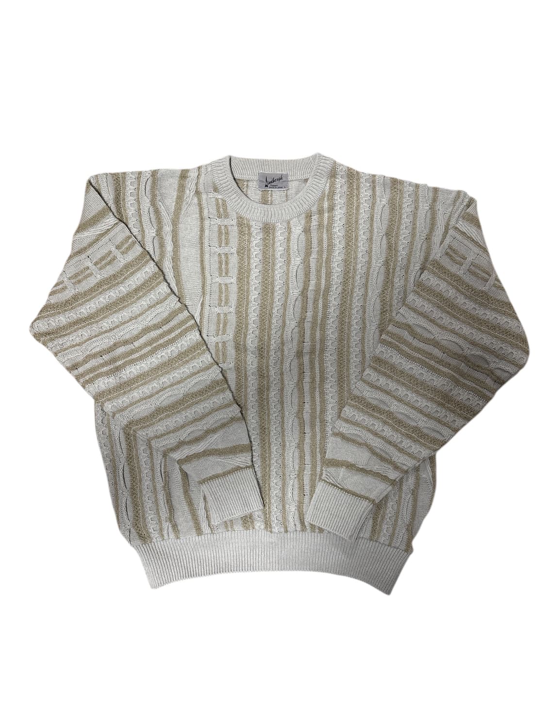 빈티지 패턴 긴팔 니트 상품이미지1