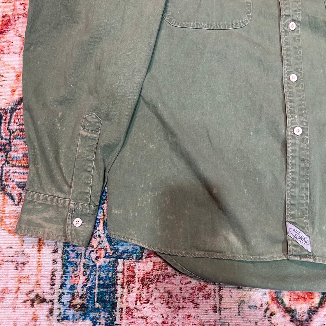 [2XL] 00s 리바이스 그린 워크셔츠 상품이미지6