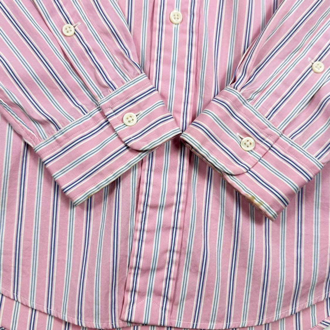 폴로 랄프로렌 포니 스트라이프 핑크 셔츠 (XS 여성추천) 상품이미지4