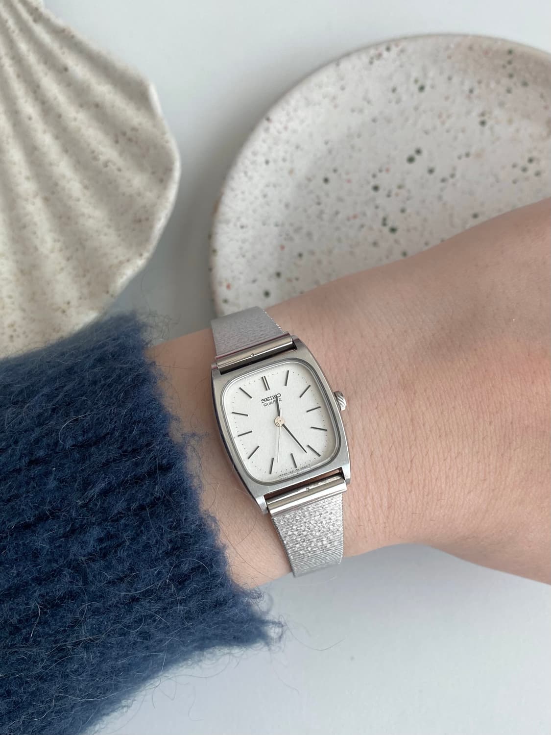 Seiko 세이코 스노우 스퀘어 실버 쿼츠 상품이미지8