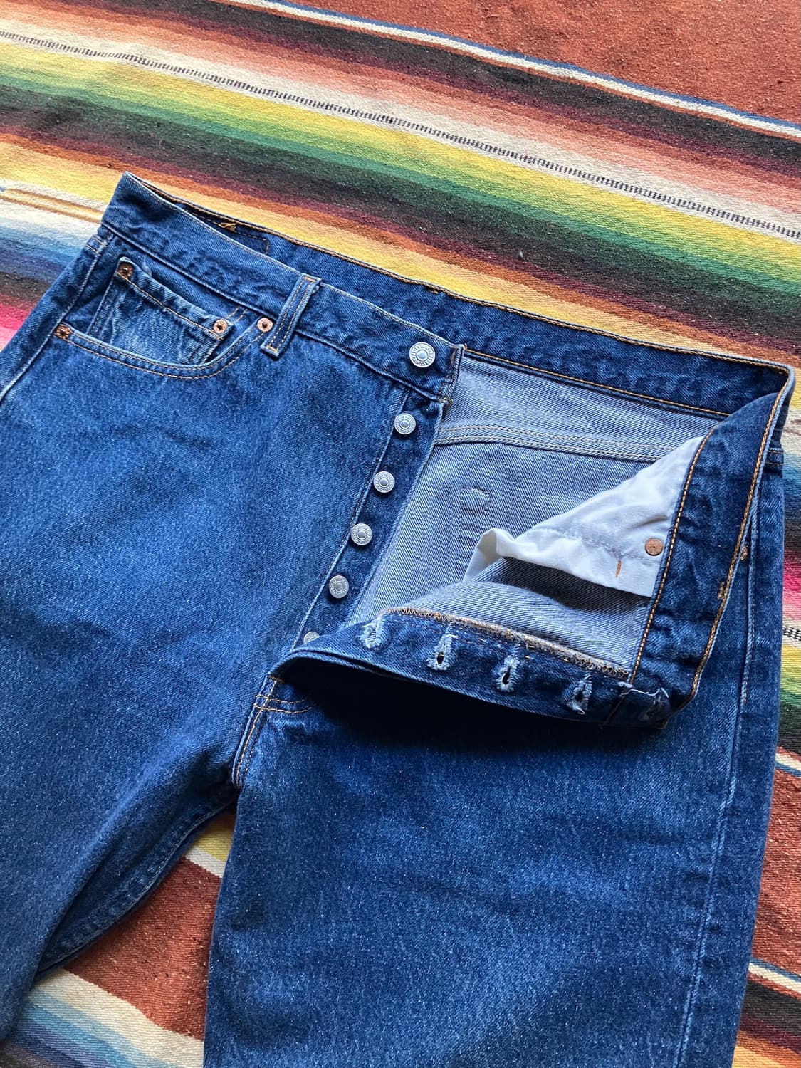90s USA 빈티지 리바이스 501 데님 팬츠 상품이미지4
