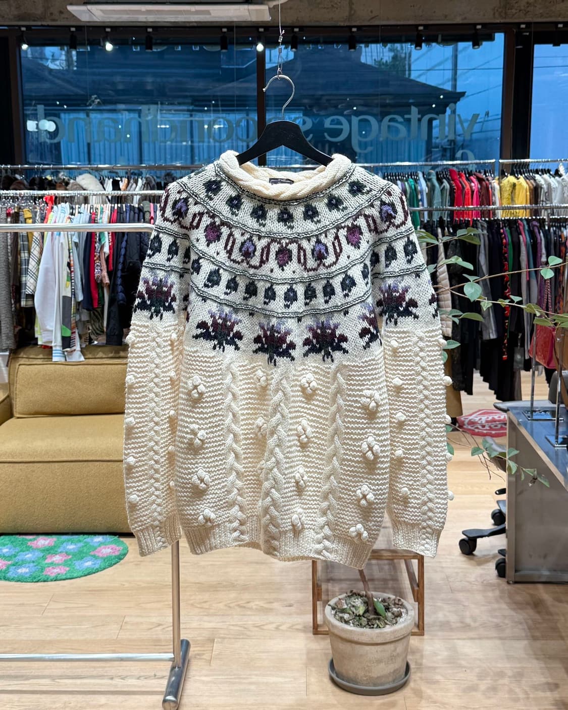 울리치 아이보리 노르딕 울 니트  상품이미지1