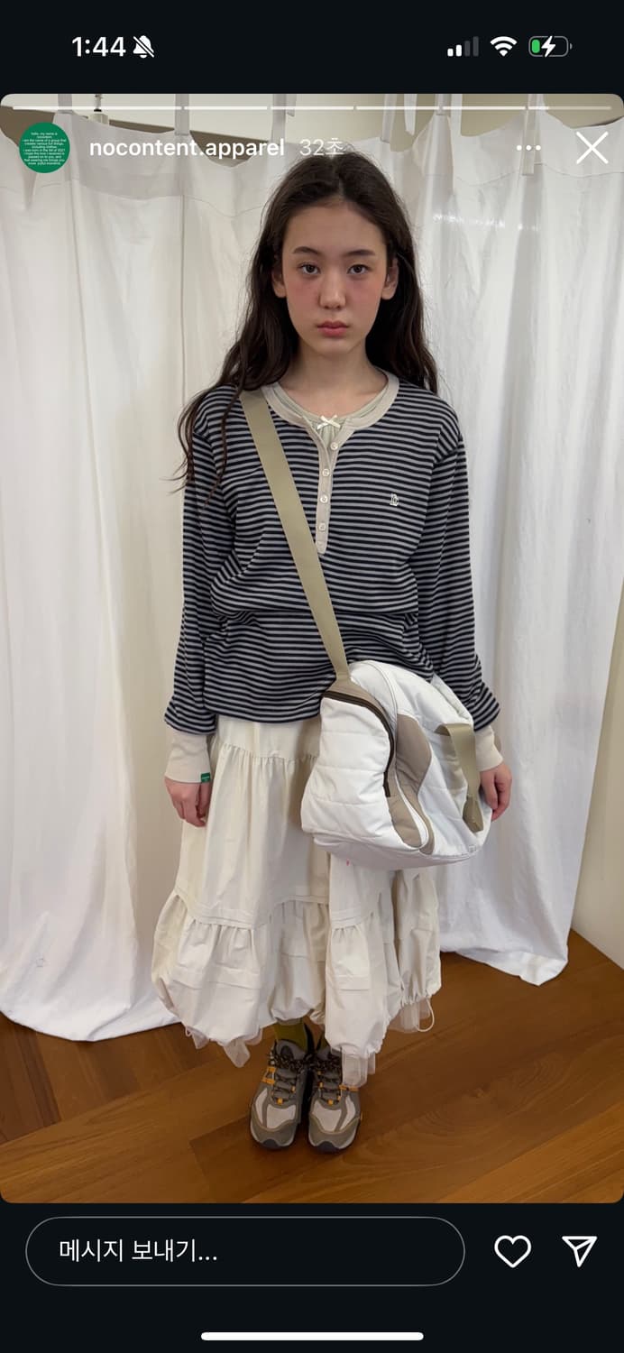 노컨텐츠 스트라이프 롱슬리브 상품이미지2