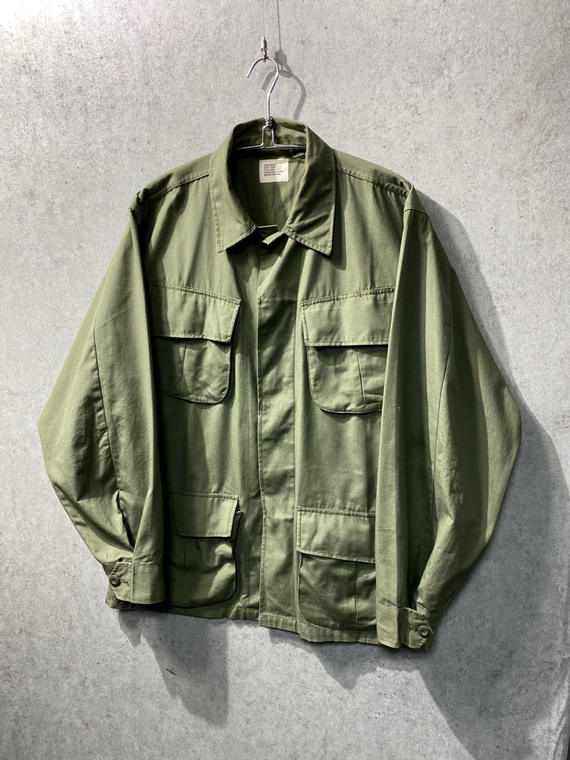 [L] 60s U.S.ARMY OG-107 미군 오리지널 정글퍼티그 자켓 상품이미지1